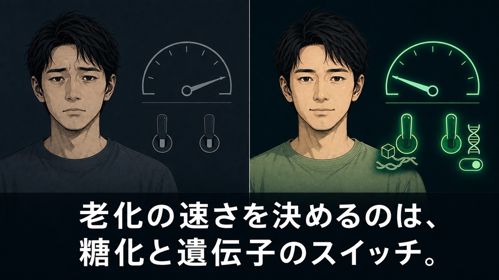 老化は年齢ではなく、速度｜糖化と、遺伝子のスイッチ